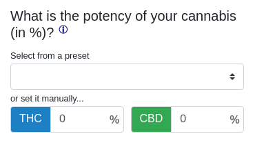 choosing your cannabis dialog