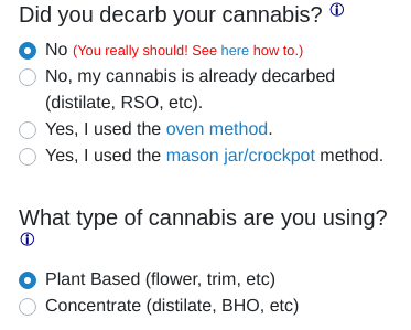 choosing your decarbing process